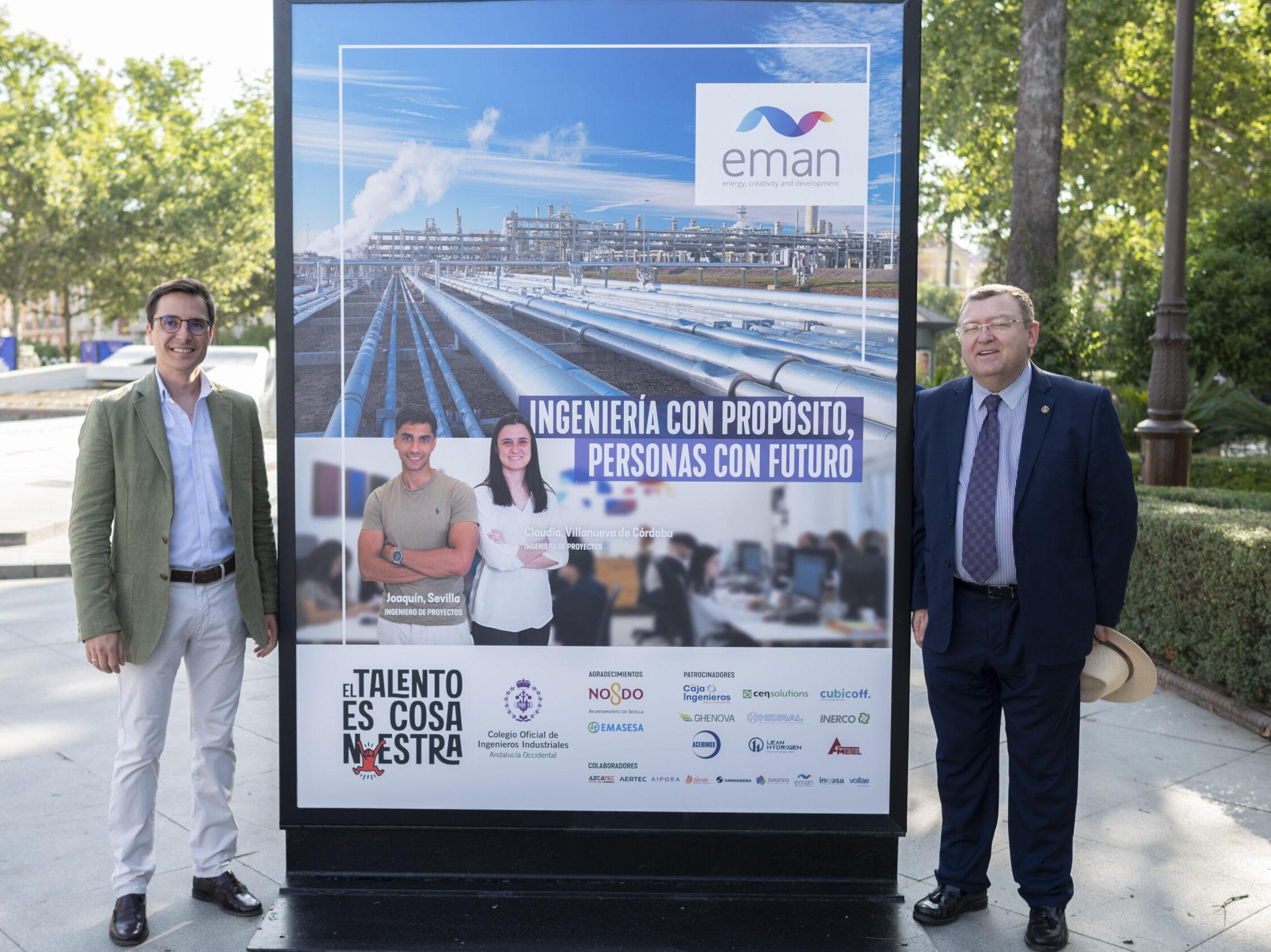 Panel de Eman Ingeniería en la exposición El talento es cosa nuestra